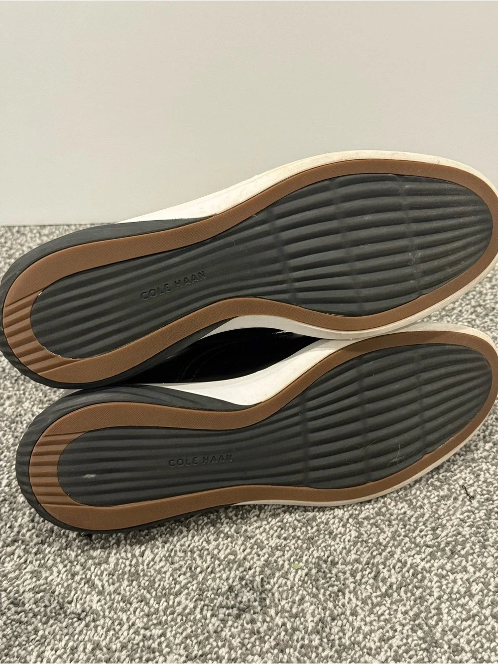 Cole Haan Black Monk Loafers in Black